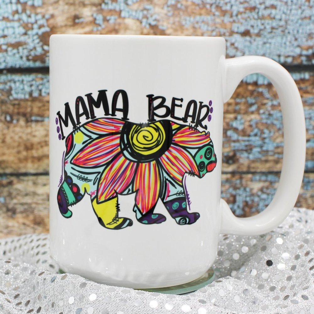 NEW Mama Bear - 15oz Ceramic Coffee Mug RTS